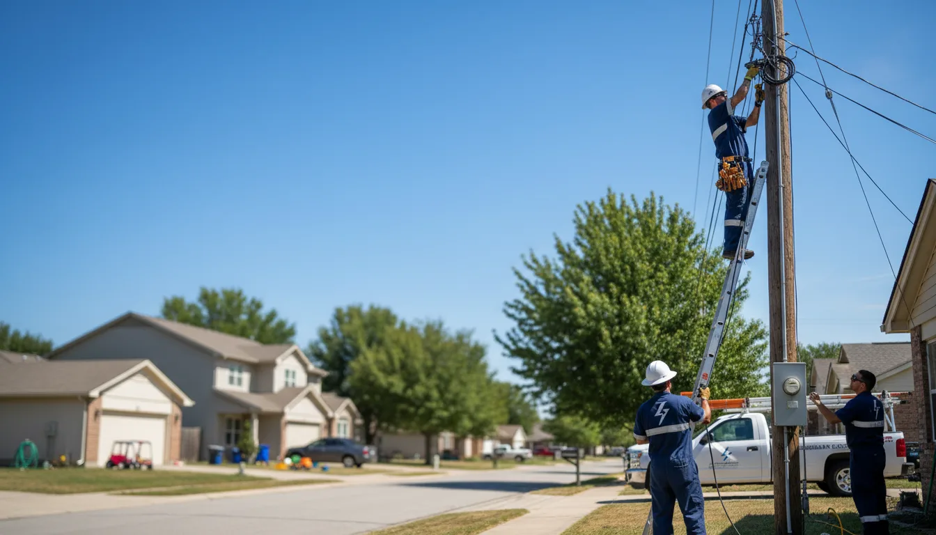 Residential electrician providing installation services in Porterdale, GA